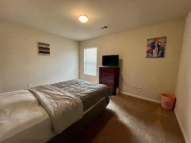 bedroom featuring carpet