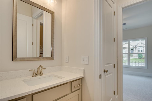 bathroom featuring vanity