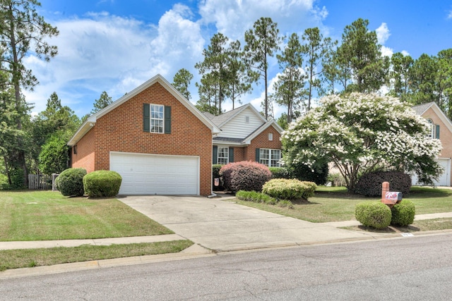 79 Loggerhead Dr, Columbia, SC 29229 - traditional-style home featuring brick siding, an attached garage, concrete driveway, and a front yard