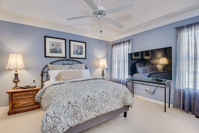 79 Loggerhead Dr, Columbia, SC 29229 - carpeted bedroom with ornamental molding and a ceiling fan