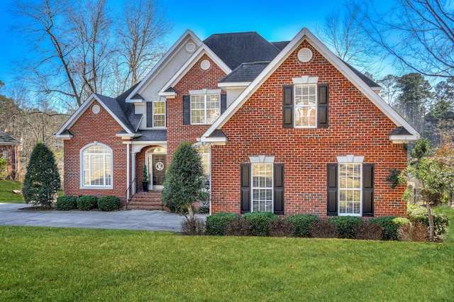 view of front property with a front yard