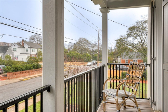 view of balcony