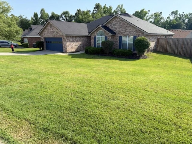 1229 Creek Bend Dr, Grovetown, GA 30813 - ranch-style house featuring brick siding, an attached garage, and concrete driveway