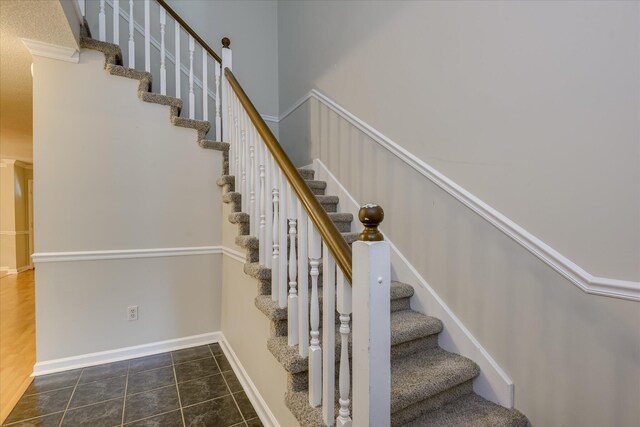 2516 Commons Trce, Augusta, GA 30909 - staircase featuring tile patterned floors