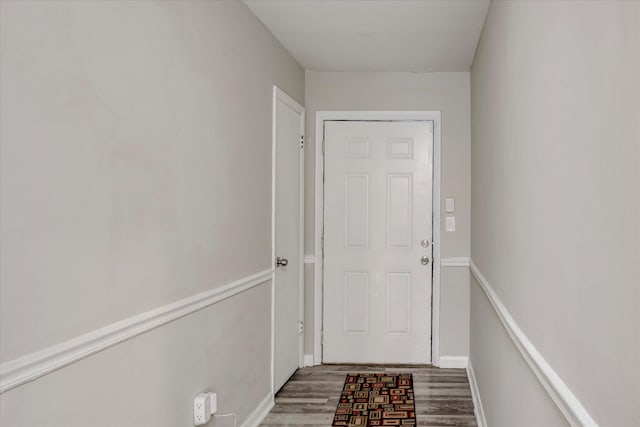 2705 S Vernon Dr, Augusta, GA 30906 - doorway to outside featuring wood finished floors and baseboards