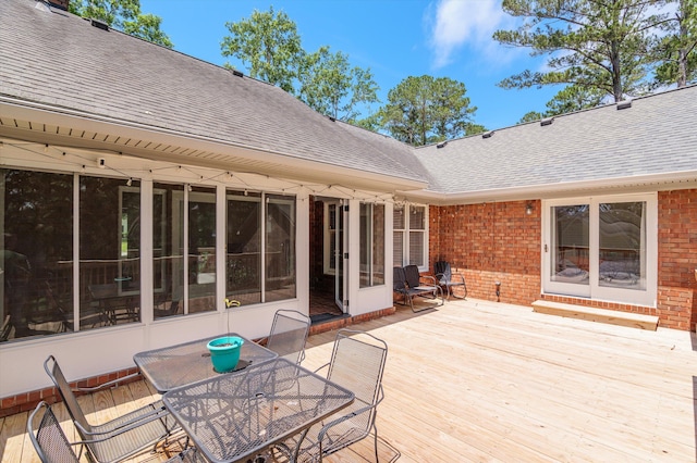 914 Deercrest Cir, Evans, GA 30809 - wooden terrace featuring outdoor dining area