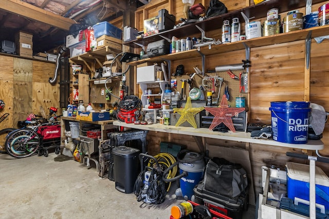 view of storage room