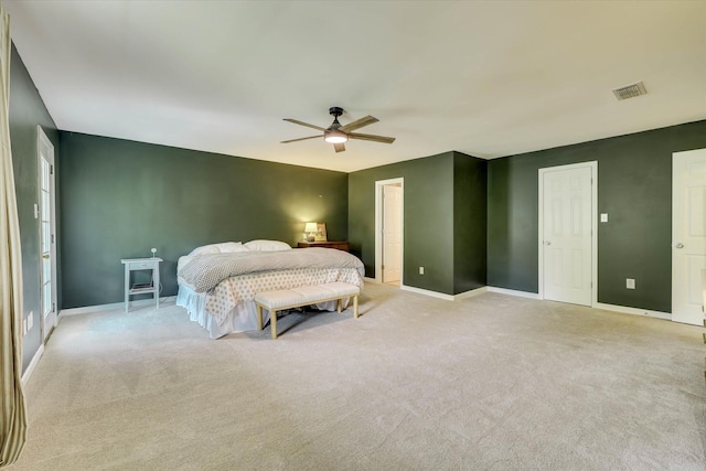 3866 Villa Ln, Martinez, GA 30907 - bedroom featuring light colored carpet and a ceiling fan