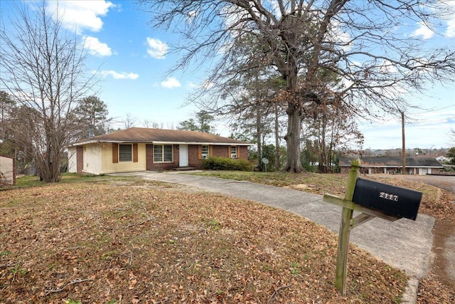 view of ranch-style house