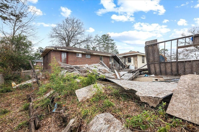 view of back of property