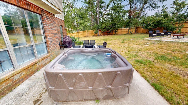 2928 Foxhall Cir, Augusta, GA 30907 - exterior space featuring a hot tub and a patio