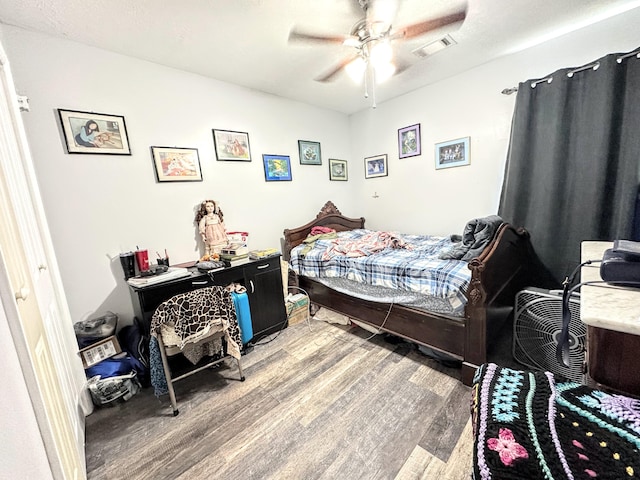 903 Arbor Springs Cir, Grovetown, GA 30813 - bedroom featuring light wood-style flooring and ceiling fan