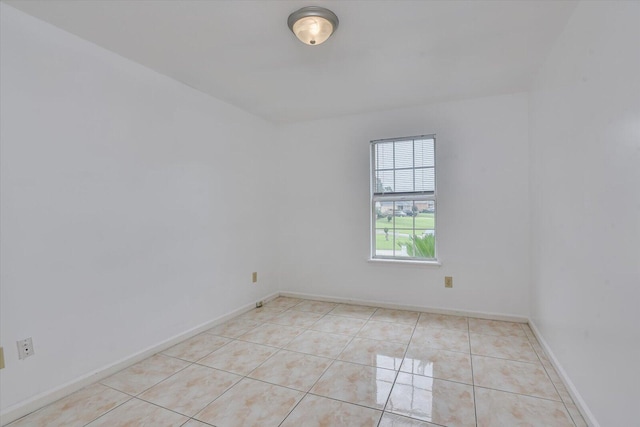 view of tiled spare room