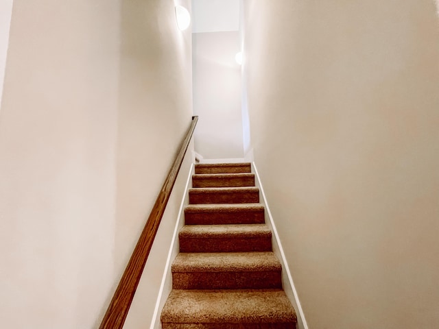 149 Cypress Dr, Mccormick, SC 29835 - stairs featuring baseboards