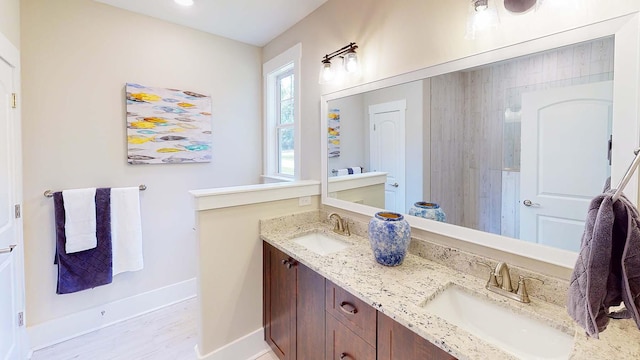 bathroom featuring vanity