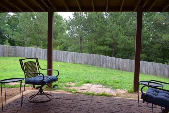 532 Nassau Pass, North Augusta, SC 29860 - view of yard featuring a patio and a fenced backyard