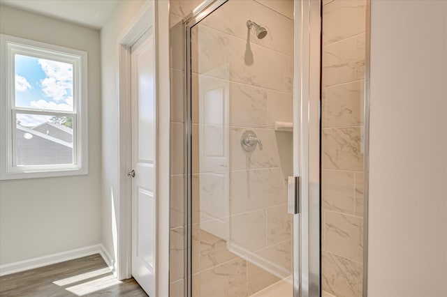 909 Kay Pl, Grovetown, GA 30813 - full bath with a shower stall and wood finished floors