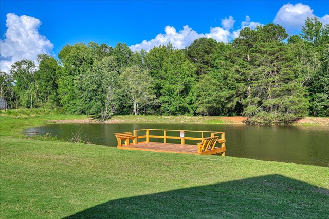 909 Kay Pl, Grovetown, GA 30813 - view of grassy yard featuring a water view and a view of trees