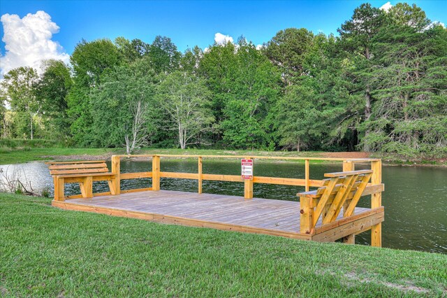 909 Kay Pl, Grovetown, GA 30813 - dock featuring a water view and a yard