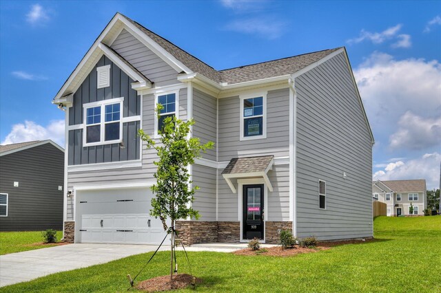 909 Kay Pl, Grovetown, GA 30813 - living area featuring dark wood-style flooring, ceiling fan, and recessed lighting