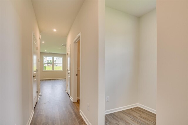 909 Kay Pl, Grovetown, GA 30813 - hall featuring wood finished floors and recessed lighting