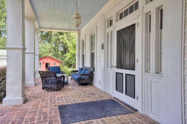 view of sunroom / solarium