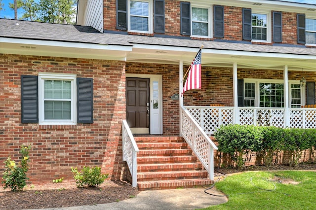 986 Campbellton Dr, North Augusta, SC 29841 - property entrance with covered porch and brick siding