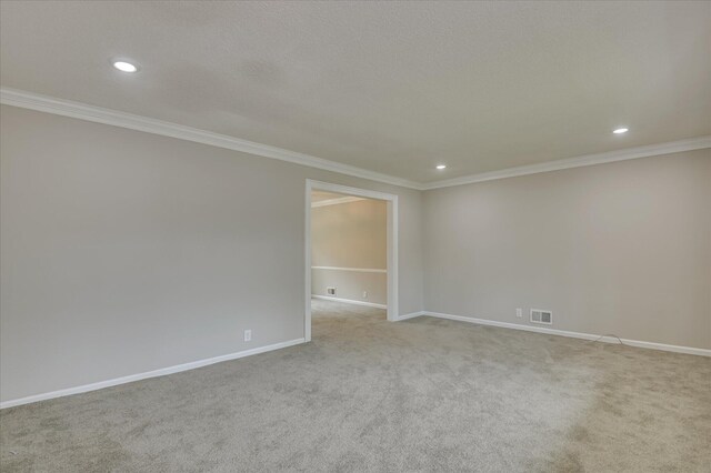 986 Campbellton Dr, North Augusta, SC 29841 - empty room with ornamental molding, recessed lighting, and light carpet