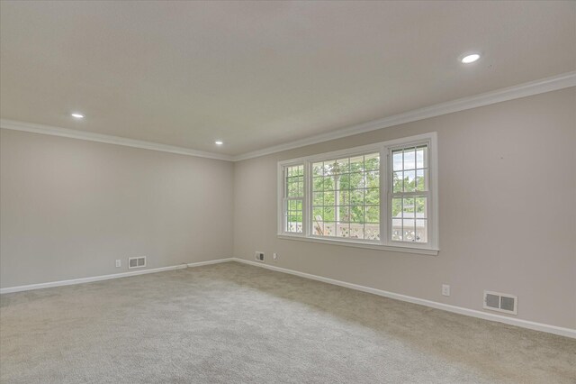 986 Campbellton Dr, North Augusta, SC 29841 - carpeted empty room featuring recessed lighting and crown molding