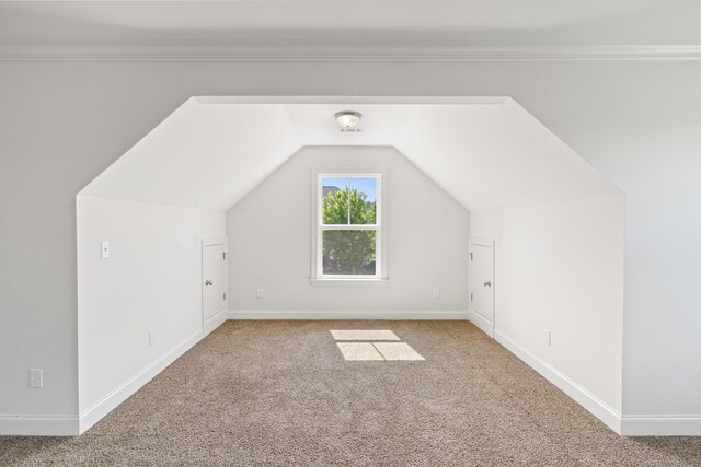207 Hazelwood Ct, Grovetown, GA 30813 - bonus room featuring carpet floors, baseboards, and vaulted ceiling