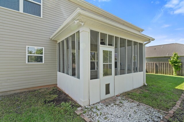 207 Hazelwood Ct, Grovetown, GA 30813 - view of property exterior featuring a sunroom