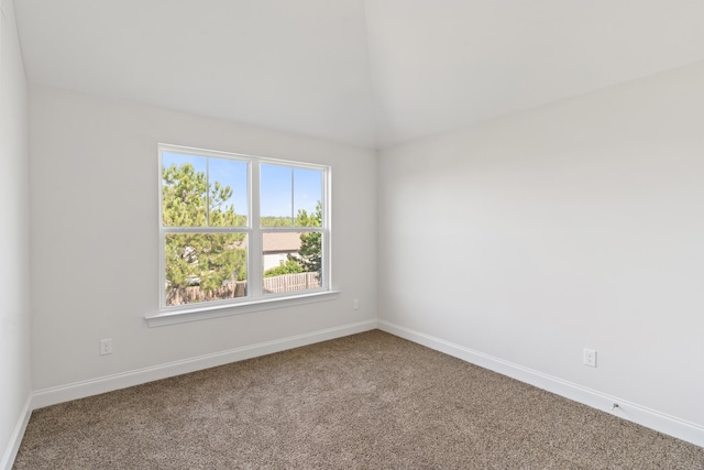 207 Hazelwood Ct, Grovetown, GA 30813 - empty room featuring carpet flooring, baseboards, and vaulted ceiling