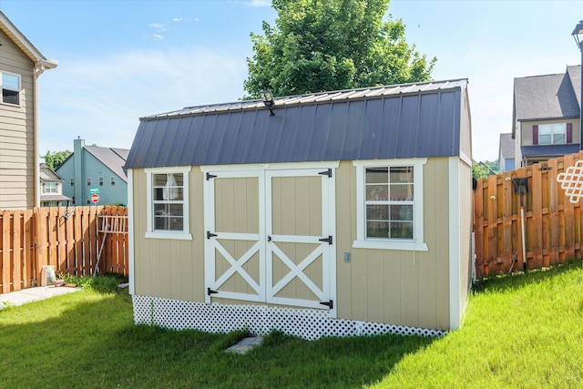 220 Dripping Rock Pass, Grovetown, GA 30813 - view of shed with a fenced backyard