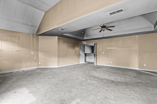 220 Dripping Rock Pass, Grovetown, GA 30813 - spare room with ceiling fan and vaulted ceiling