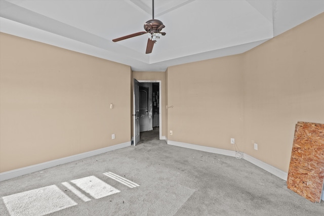 220 Dripping Rock Pass, Grovetown, GA 30813 - carpeted empty room featuring a ceiling fan and a raised ceiling