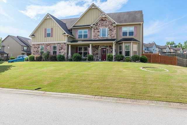 220 Dripping Rock Pass, Grovetown, GA 30813 - craftsman-style house featuring board and batten siding and stone siding