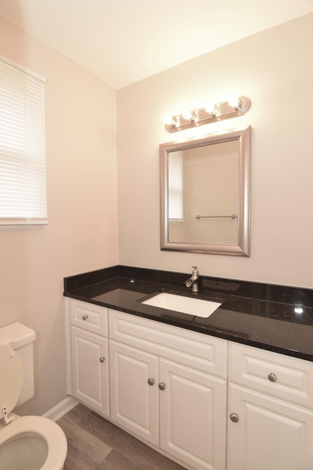 3516 Gardenbrook Dr, Augusta, GA 30906 - bathroom featuring vanity, toilet, and wood finished floors