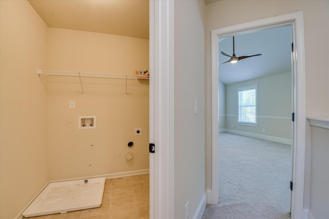 1037 Dietrich Ln, North Augusta, SC 29860 - washroom with hookup for an electric dryer, washer hookup, baseboards, and hookup for a gas dryer