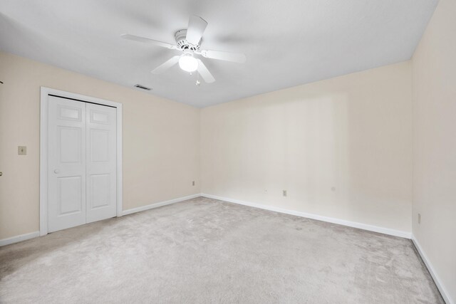 148 Crane Ct, Aiken, SC 29803 - unfurnished bedroom featuring carpet, baseboards, a closet, and a ceiling fan