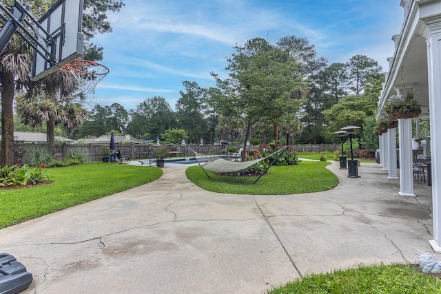view of patio / terrace featuring a fenced backyard