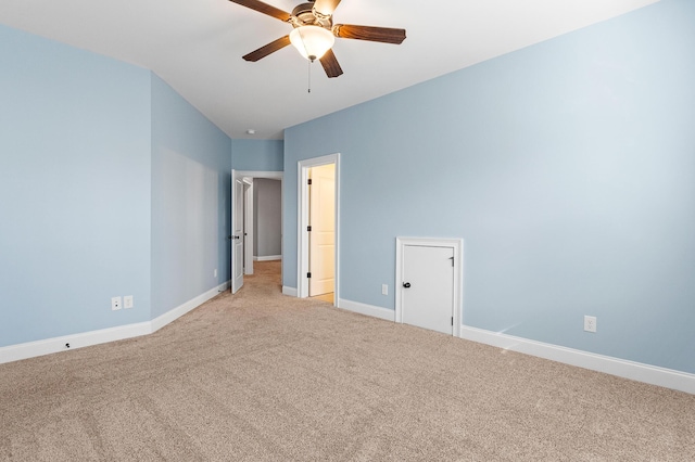 3067 Rosewood Dr, Evans, GA 30809 - spare room featuring ceiling fan and light carpet