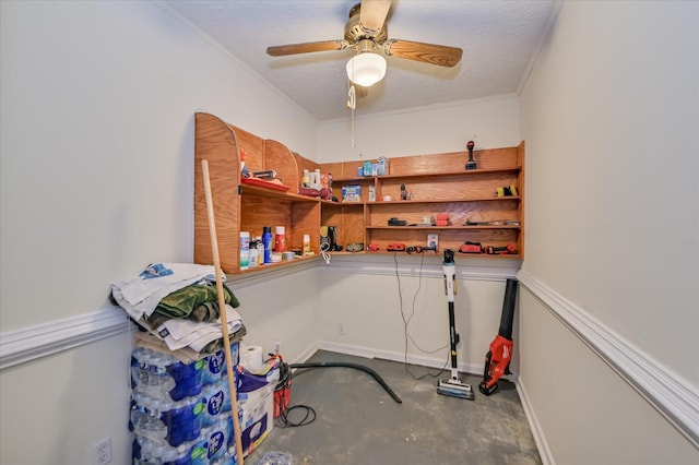 103 Adams Ln, Grovetown, GA 30813 - storage room featuring ceiling fan