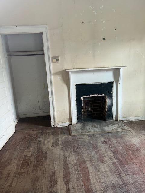 1620 12th St, Augusta, GA 30901 - detailed view of wood finished floors and a fireplace