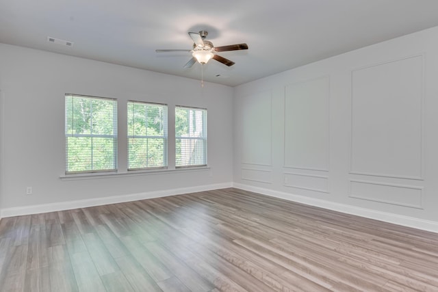 1056 Candleberry Dr, Grovetown, GA 30813 - spare room featuring a ceiling fan and wood finished floors