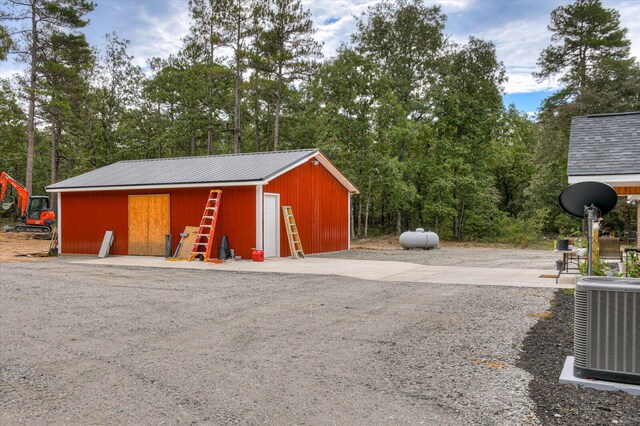 view of horse barn