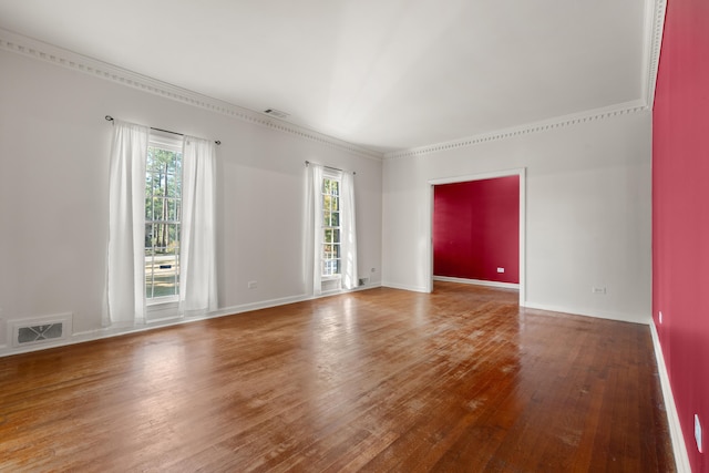 empty room with wood-type flooring