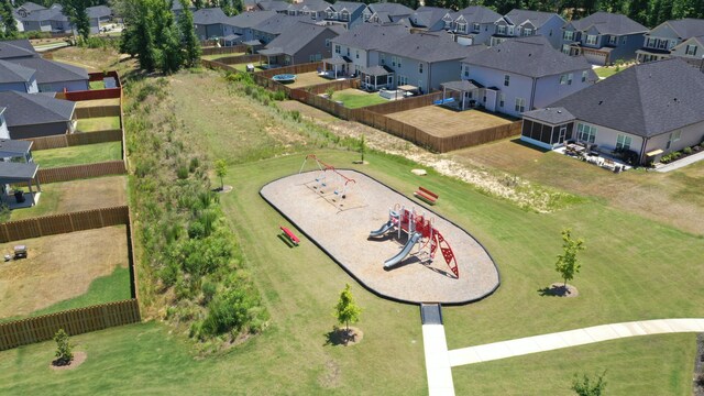 birds eye view of property featuring a residential view