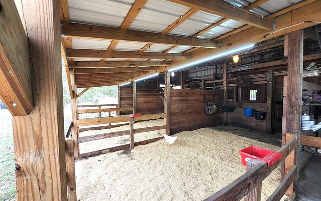 view of horse barn