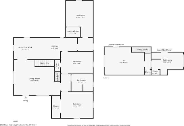 5950 E Ga Highway 24, Louisville, GA 30434 - room layout