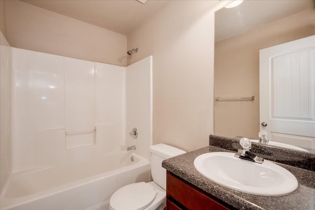 2083 Willhaven Dr, Augusta, GA 30909 - full bath with toilet, vanity, and shower / tub combination